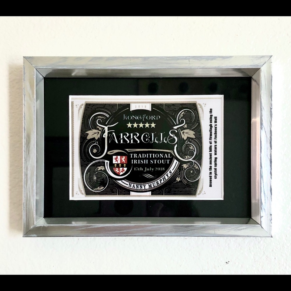 FARRELLS IRISH STOUT Label-SLVR